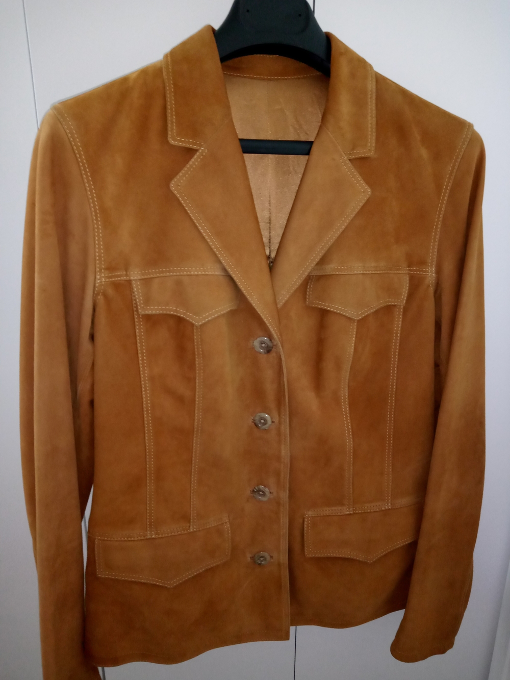 Ocean Drive Suede Blazer in Tan Only Worn Once